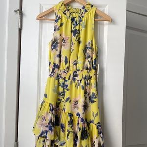 Eliza J Yellow Floral Dress